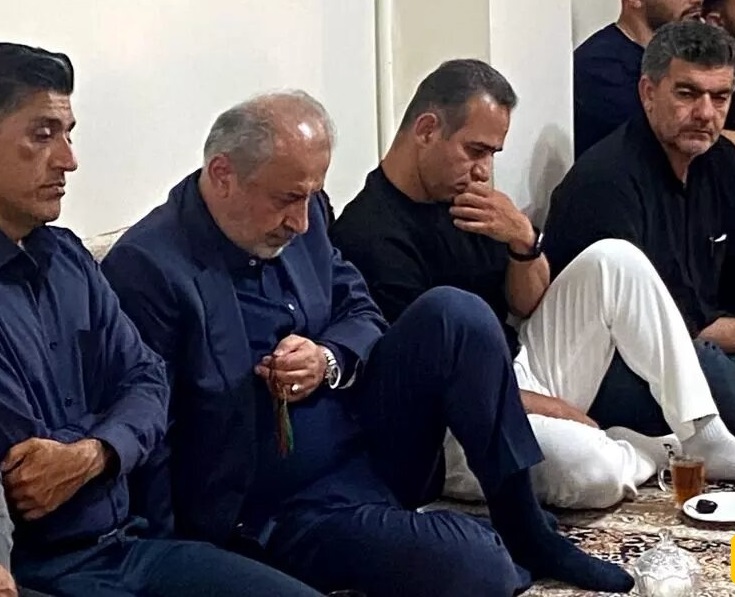 رضا درویش در مراسم الهه حسین نژاد