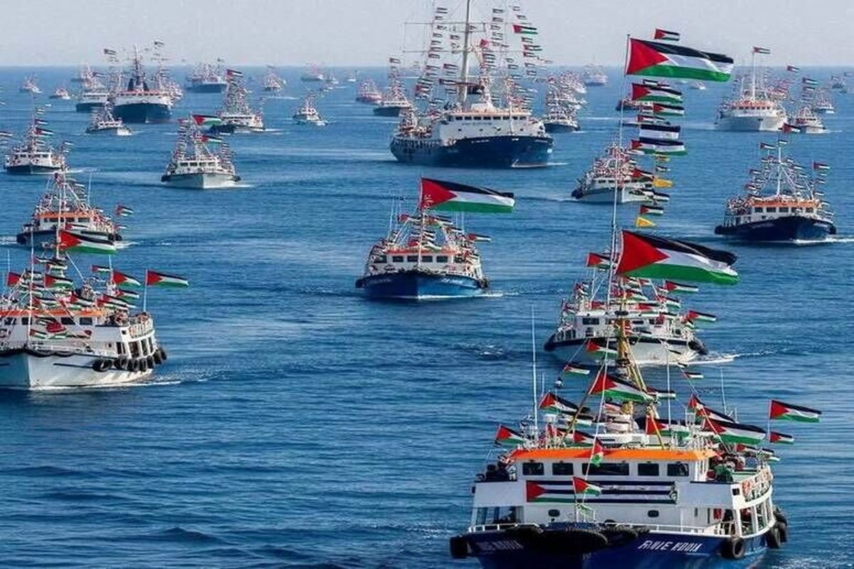 تصرف ۱۳ کشتی ناوگان الصمود توسط اسرائیل