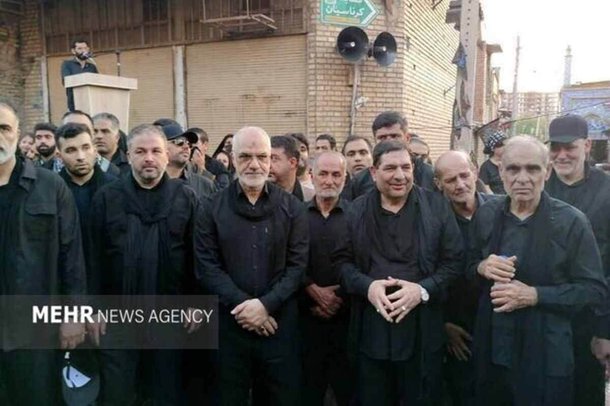 پوشش متفاوت معاون اول رئیسی در مراسم محرم 