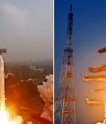 گام مهم هند در صنعت فضایی با پرتاب یک راکت ماهواره‌بر/ببینید