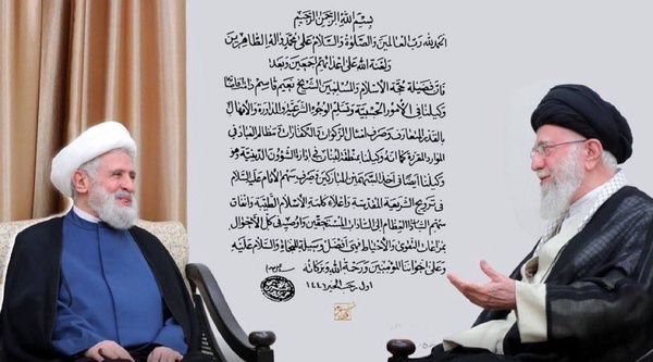 حکم مهم رهبر انقلاب برای شیخ نعیم قاسم دبیر کل حزب الله لبنان + عکس