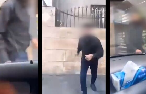 تصاویری شوکه کننده و خبرساز از تخریب ماشین یک دختر در خیابان


