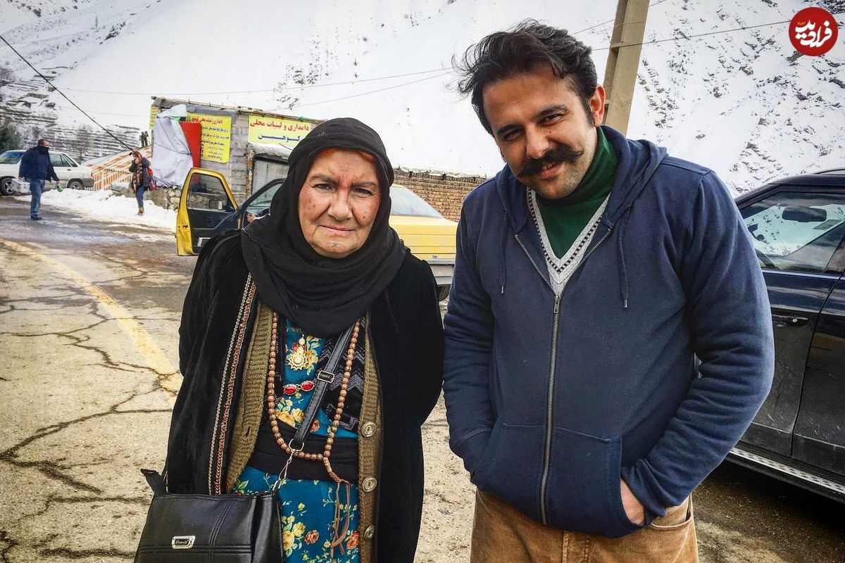 چهره شکسته مه لقا خانم ۷ سال پس از سریال نون خ با مو‌های سفید