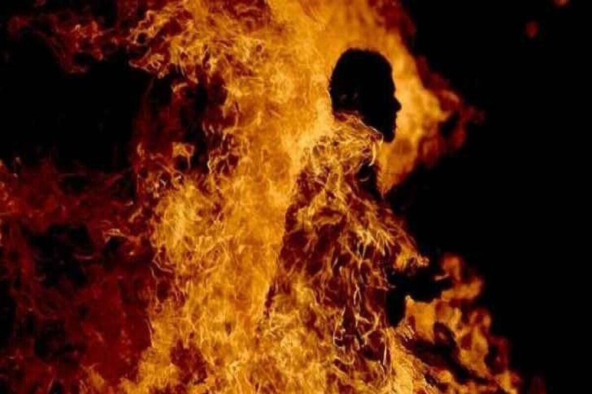 زن دیوانه بخاطر مرد غریبه شوهرش را به آتش کشید
