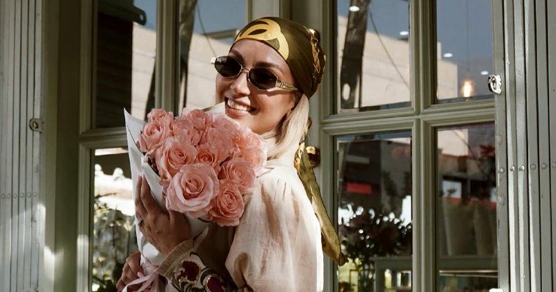 مینا مختاری با کت چرمی درخشید/ عکس