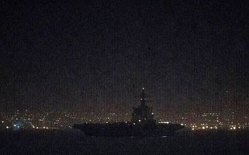 استقرار ناو هواپیمابر جرالد فورد در اسرائیل+ ببینید