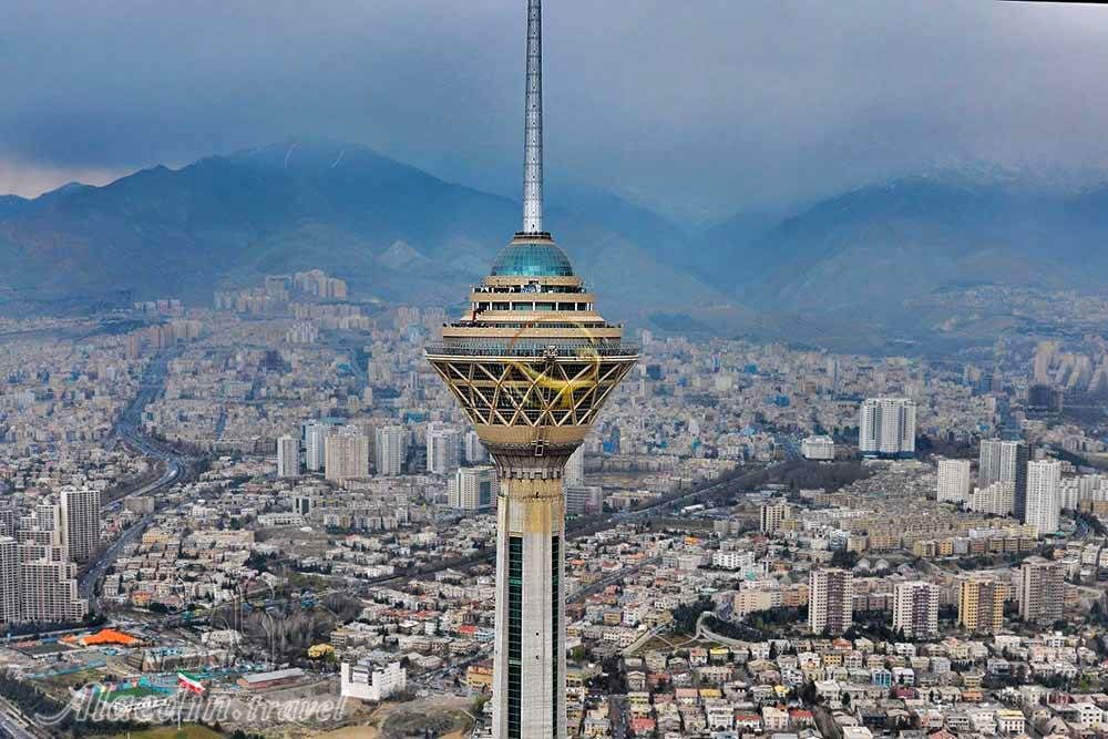 در برج میلاد زعفران کاشته شد!+عکس