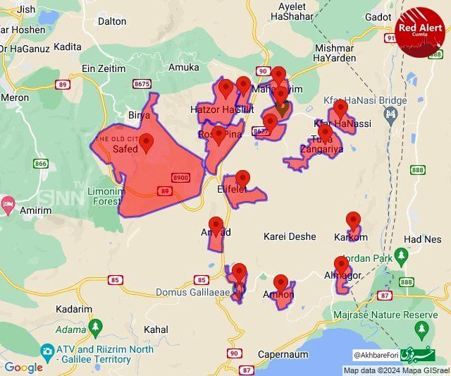 آژیر قرمز در شهرک های اسرائیل به صدا درآمد/ فیلم