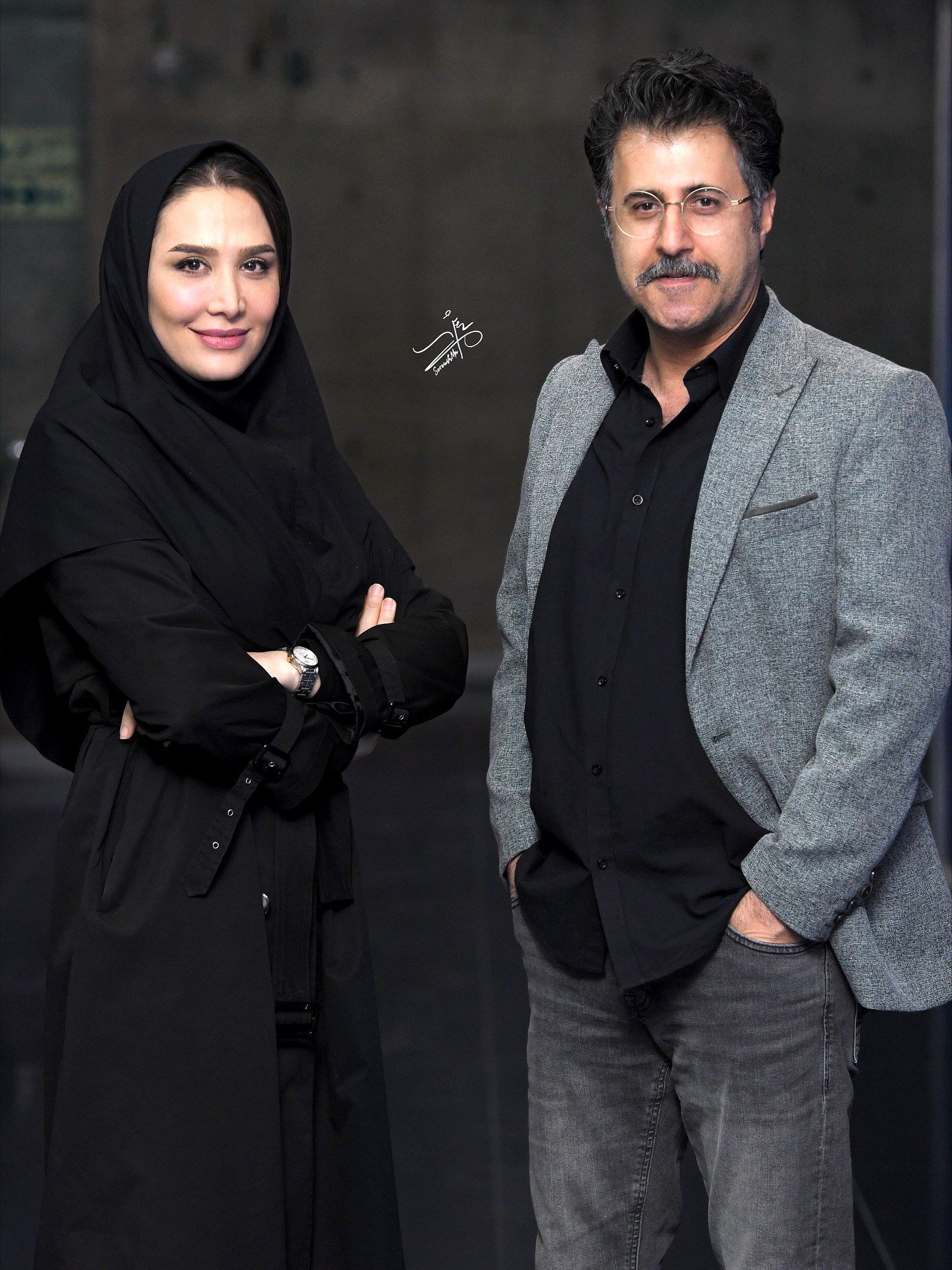 «خاله سارا» با چهره واقعی در جمع سینماگران/ ببینید