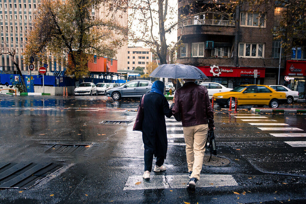 بارش پراکنده باران در ۱۳ استان کشور