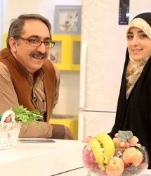 قاب دونفره از ستاره سادات قطبی و همسر مشهورش