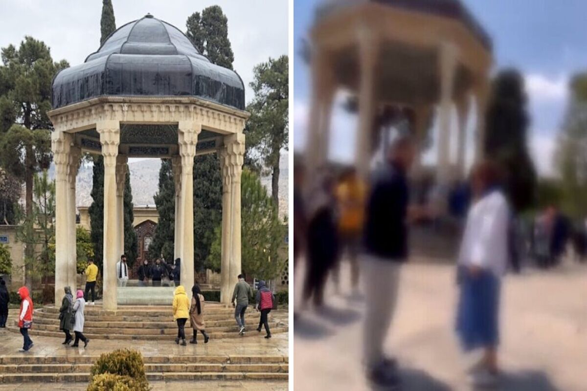 فیلم جنجالی از مراسم خواستگاری در حافظیه شیرازی که قربانی گرفت + فیلم و عکس