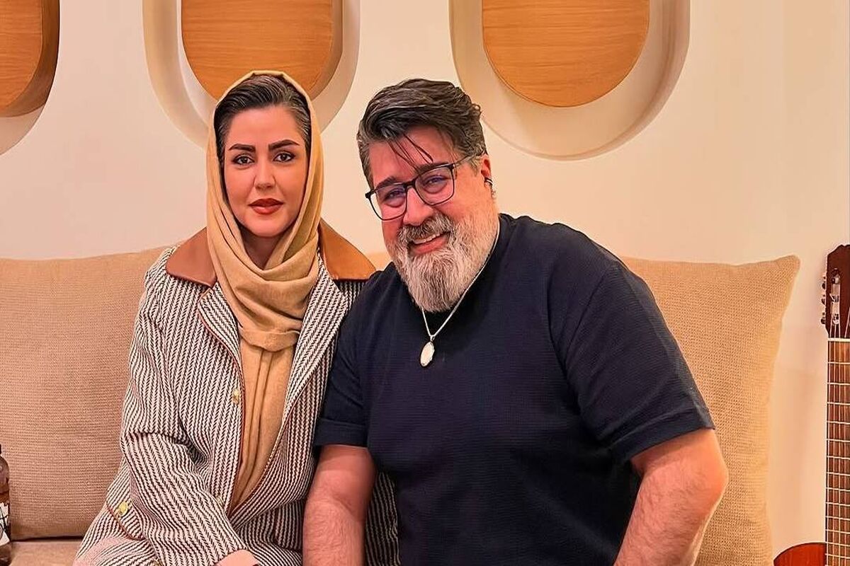 ژست عجیب مهدی یغمایی و همسرش در عکس جدیدشان!