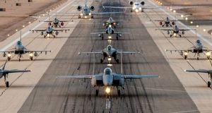 جنگنده‌های اسرائیلی به پرواز درآمدند