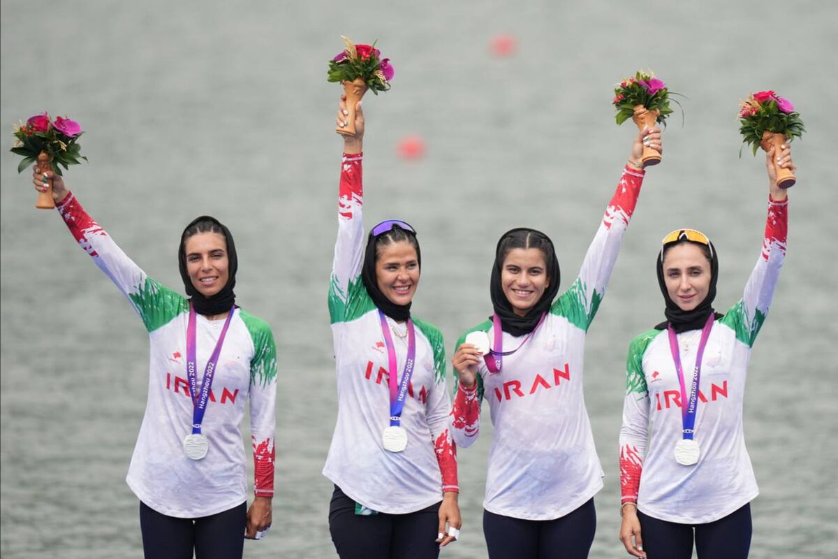 دختران رویینگ ایران نقره‌ای شدند