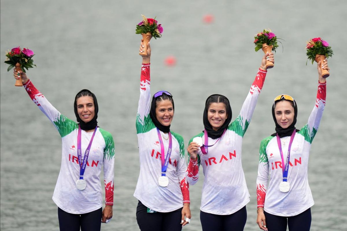 دختران رویینگ ایران نقرهای شدند