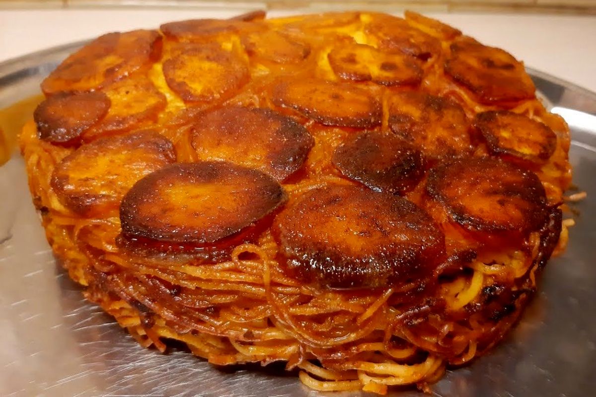 شام امشب با من: ماکارونی با گوشت تکه‌ای؛ غذایی متفاوت و مجلسی!