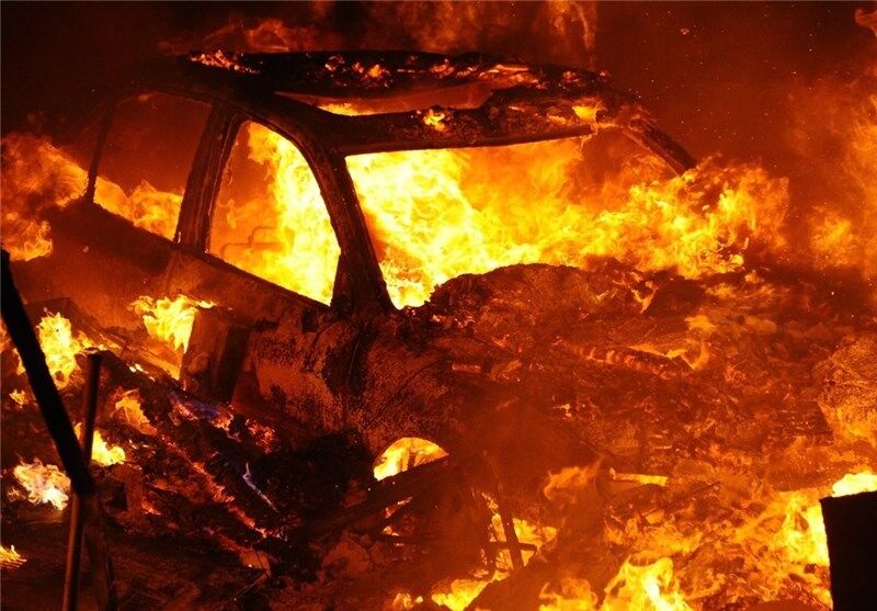قتل هولناک ؛ مرد جوان شمالی در خودرو اش به آتش کشیده شد