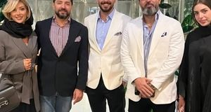 غوغای بازیگران در افتتاحیه رستوران بهرام رادان و مینا مختاری/ تصاویر