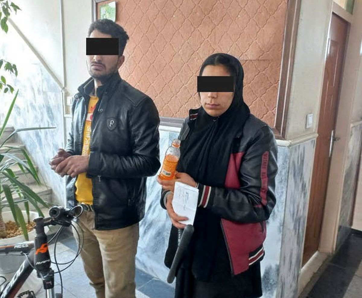  فرار نفسگیر زن گانگستر در خیابان‌های مشهد از پلیس/ شوهرش زیر رگبار گلوله‌های پلیس شیشه می کشید! + عکس