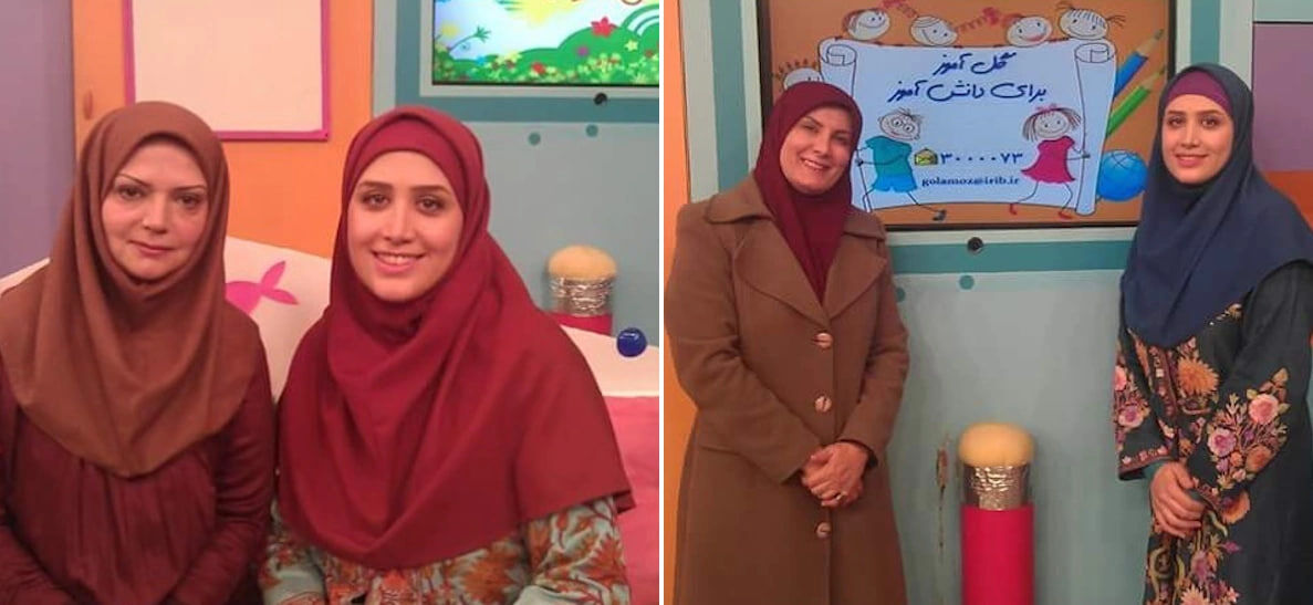  «خاله سارا» مجری برنامه کودک در کنار مجریان قدیمی/ عکس