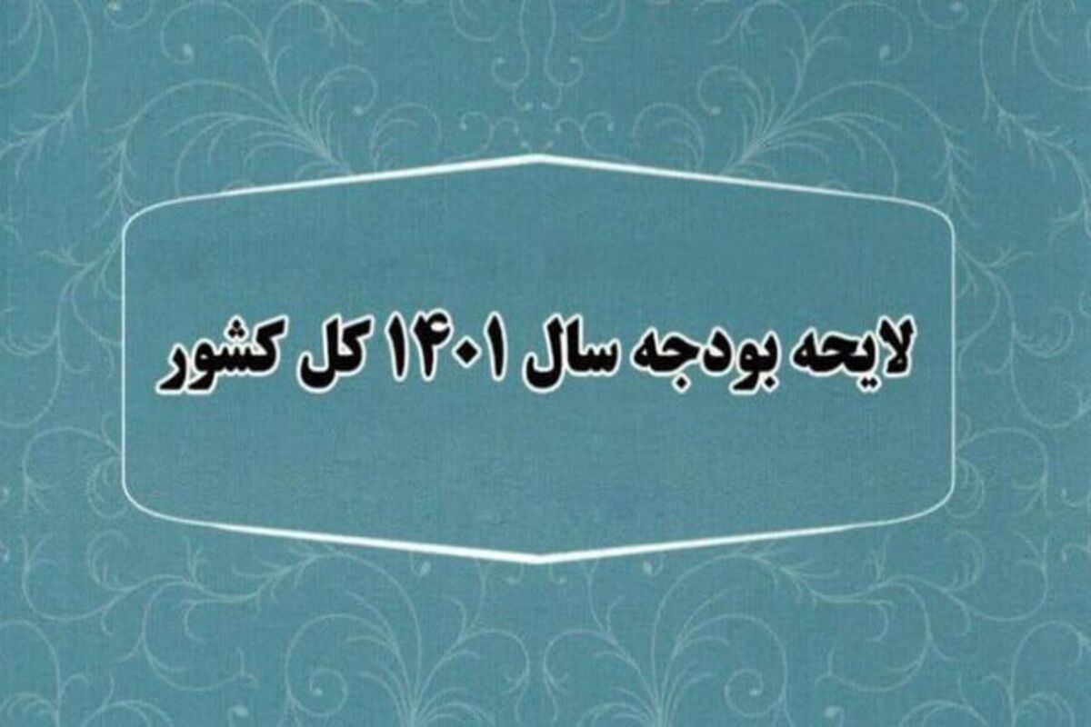 کلیات لایحه بودجه ۱۴۰۱ تصویب شد