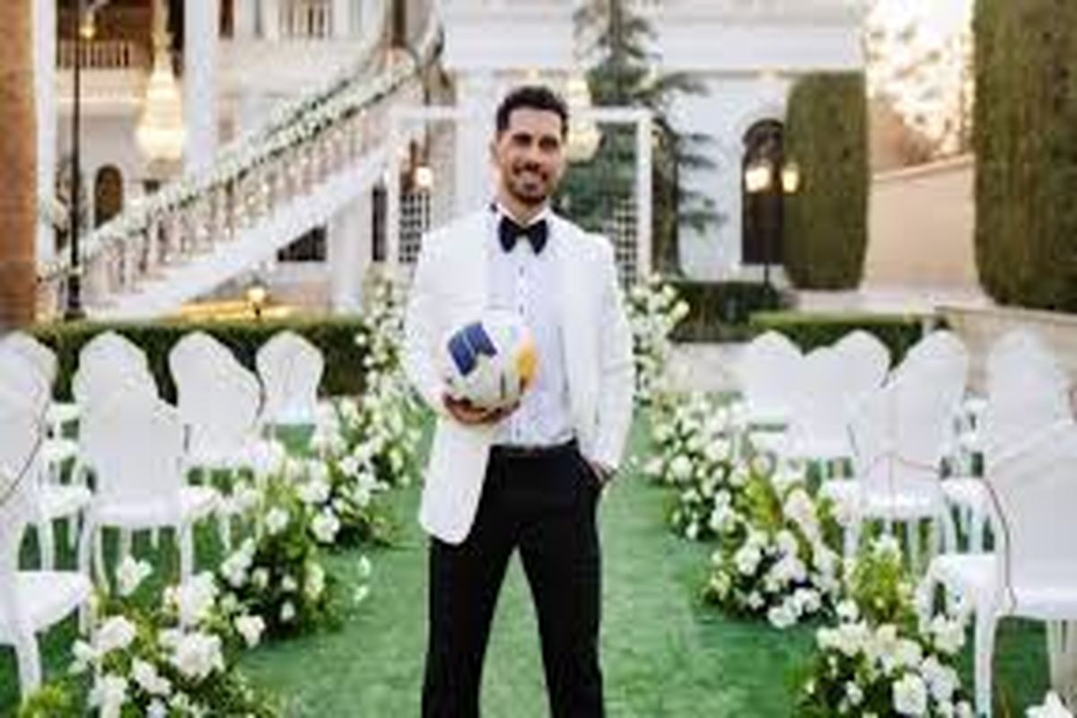 عکس دسته جمعی پرسپولیسی‌ها در مراسم ازدواج عالیشاه