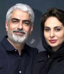 جذابترین زوج سینمای ایران با استایل ست/ موهای کوتاه و بلوز و شلوار مشکی