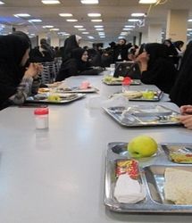 ویدیویی جنجالی از حرکت حال بهم زن در سلف دانشگاه