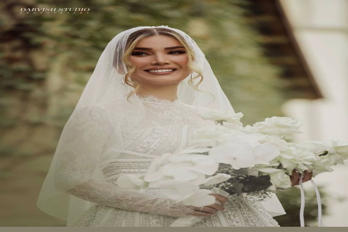 زیبایی خاص متین ستوده در جشن عروسی اش/ تصاویر