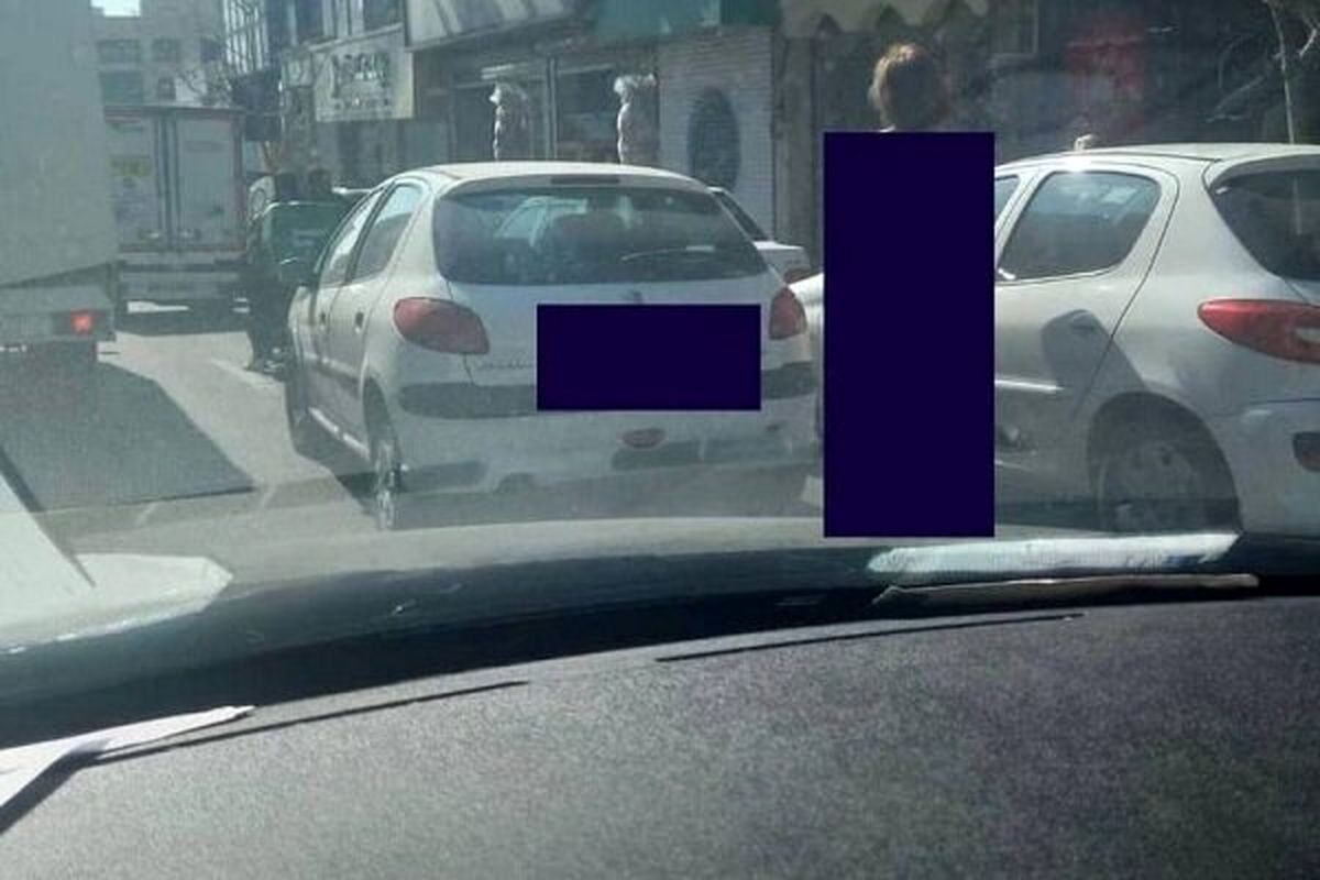 برهنه شدن جنجالی یک دختر در خیابانهای تهران +عکس