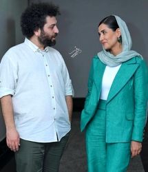 استایل جذاب پریناز ایزدیار و سعید روستایی در اکران جدید/ عکس