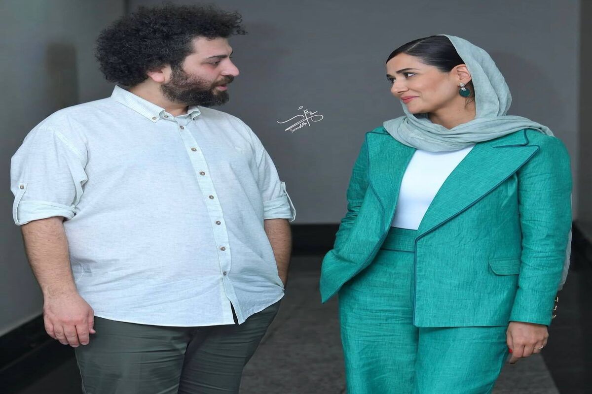 استایل جذاب پریناز ایزدیار و سعید روستایی در اکران جدید/ عکس