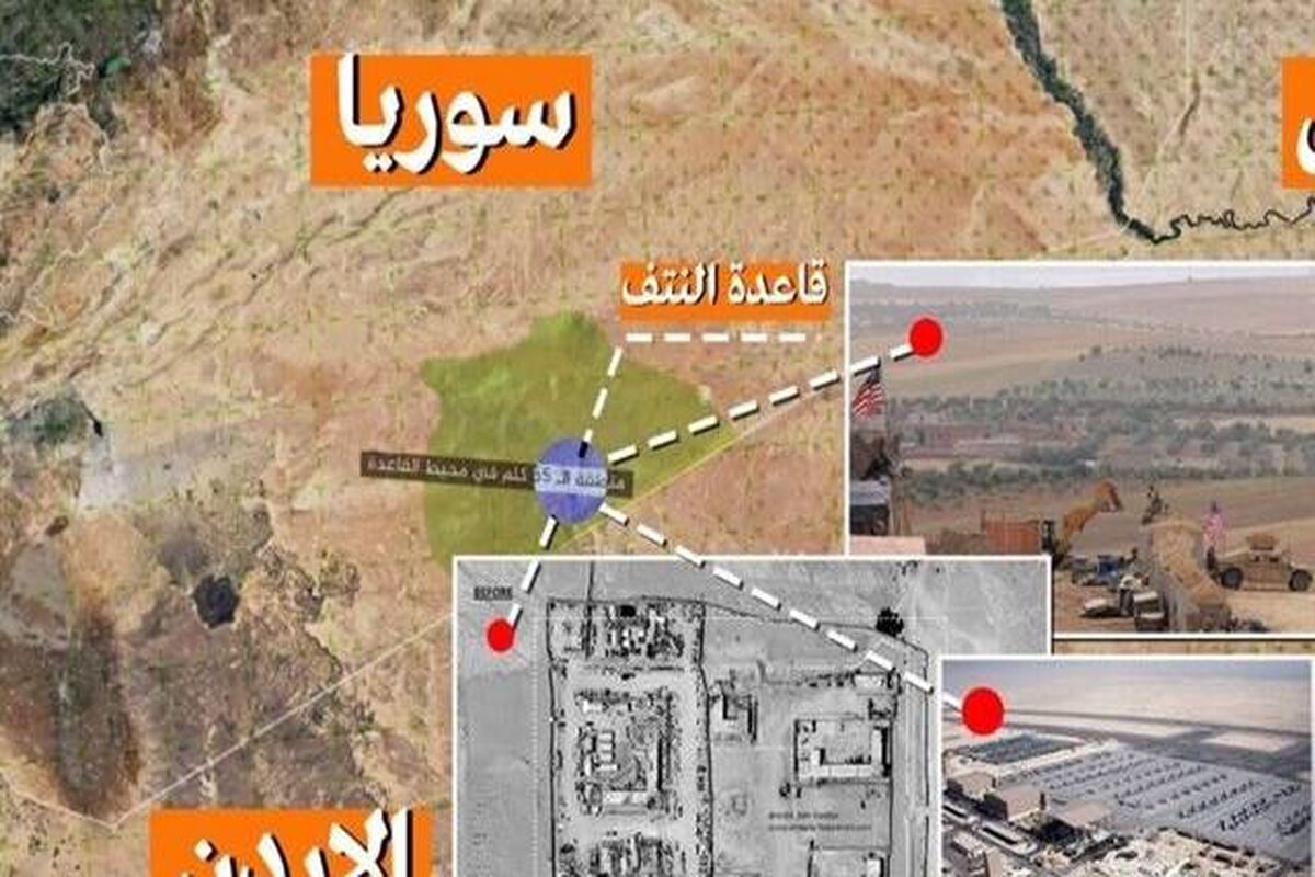 پرواز هواپیمای روسیه بر فراز پایگاه آمریکایی‌ها در سوریه
