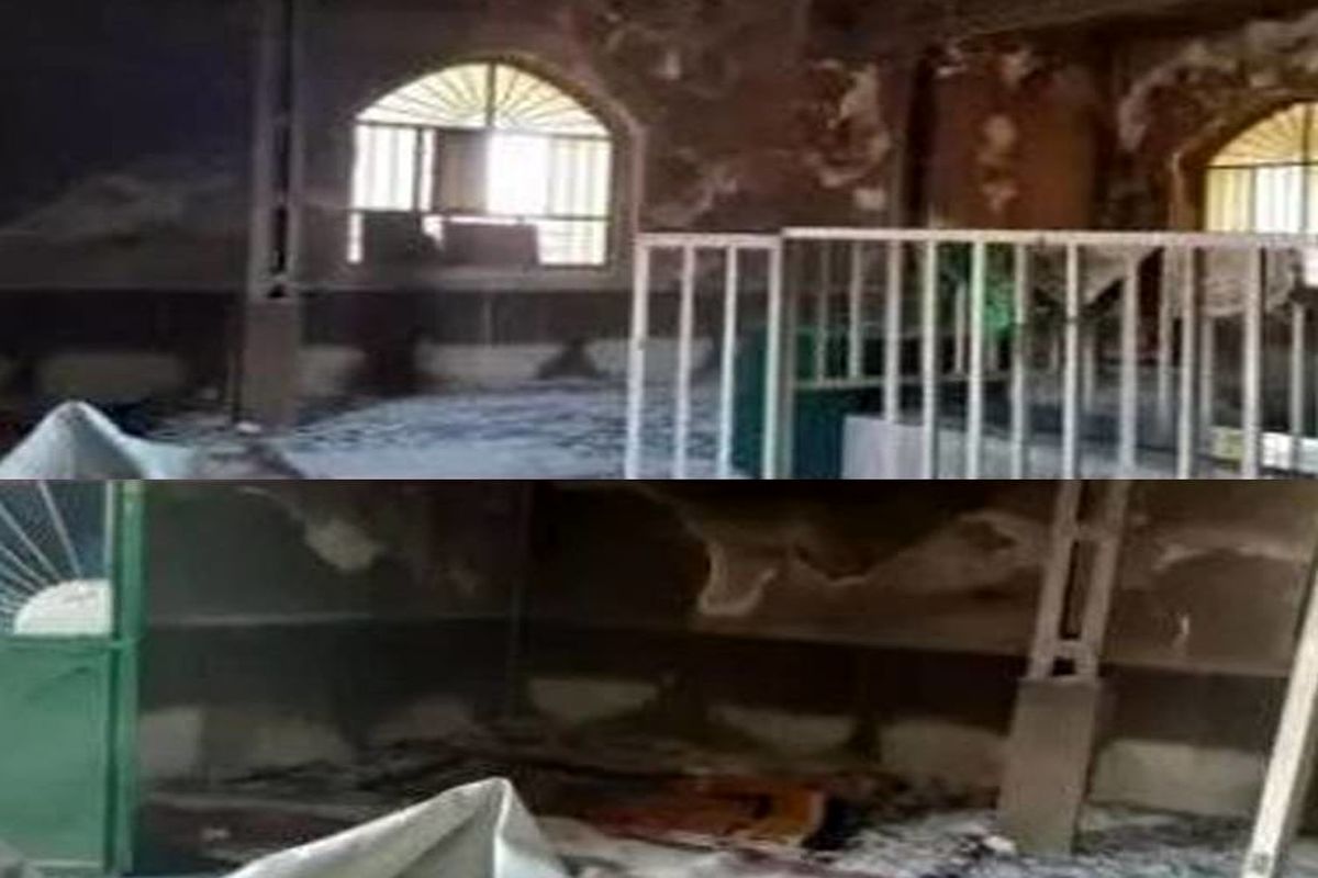 آتش زدن همزمان دو مقبره امامزاده در ‌دهلران و آبدانان + عکس